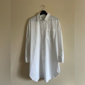 Zara Oversized Cotton Poplin Shirt Dress